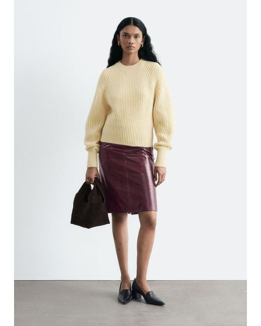 & Other Stories Yellow Wool-Cotton Jumper