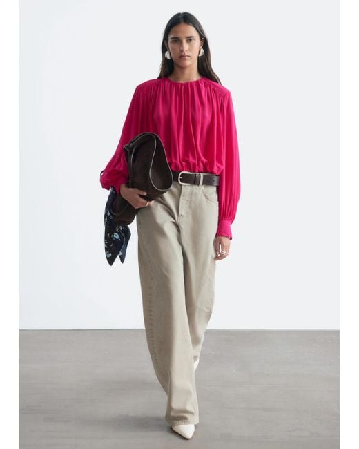& Other Stories Gathered Blouse
