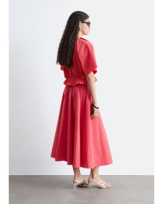 & Other Stories Gathered A-Line Maxi Skirt