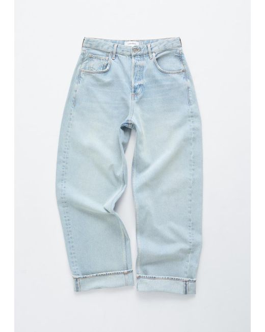 & Other Stories White Barrel-Leg Jeans