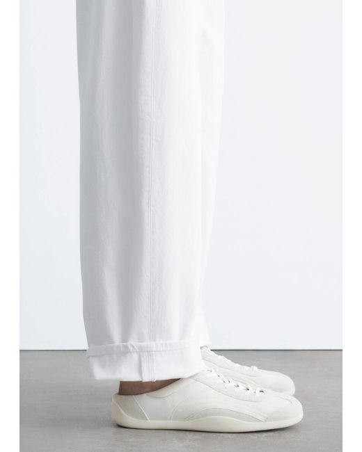 & Other Stories White Slip-On Sneakers