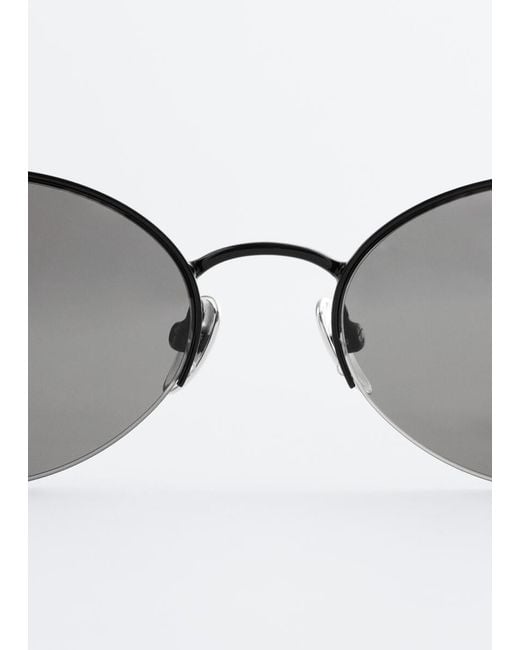 & Other Stories Brown Round Wire-Frame Sunglasses