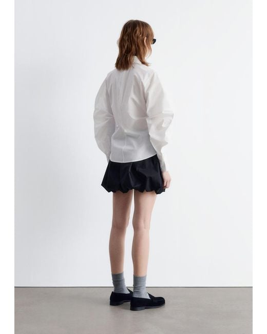 Chemise Asymétrique En Coton & Other Stories en coloris White