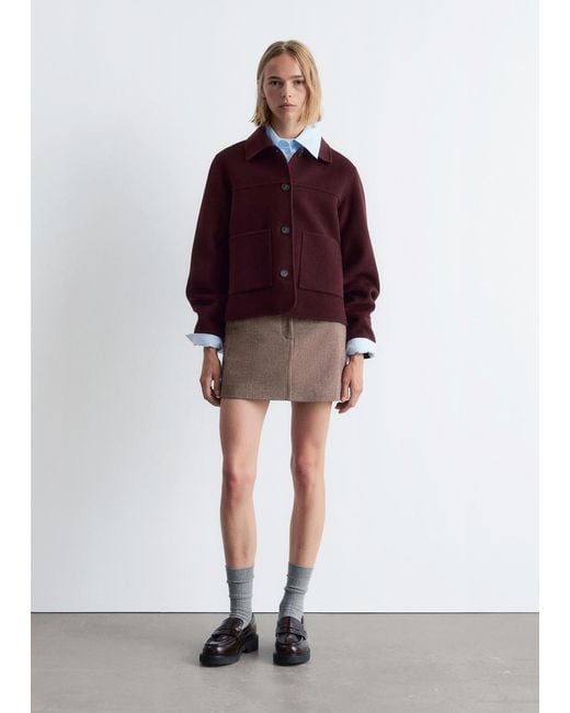 & Other Stories Collared Wool Jacket