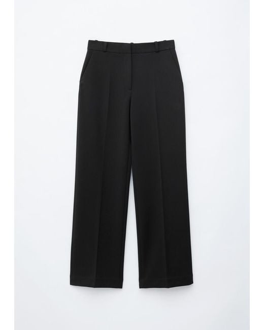& Other Stories White Tailored Press Crease Trousers