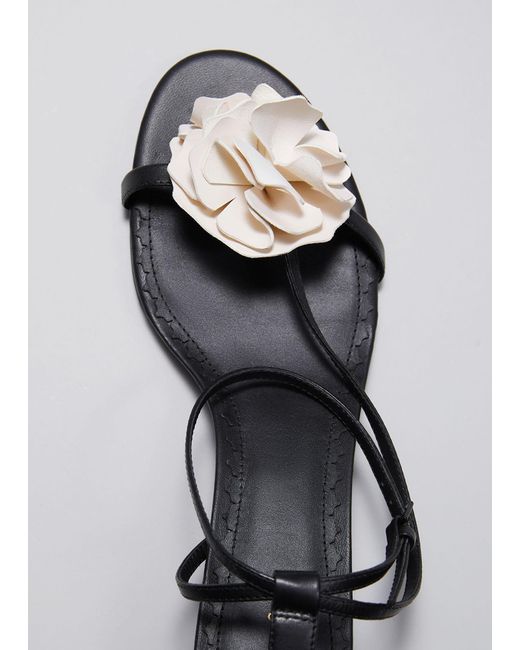 & Other Stories White Heeled Leather Sandals