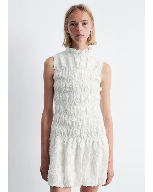 & Other Stories White Smock Mini Dress
