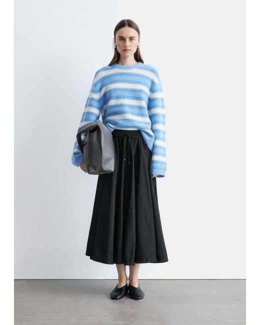 & Other Stories Blue Alpaca-Blend Jumper