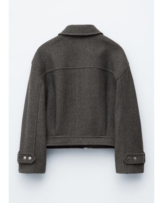 & Other Stories Black Short Wool Jacket