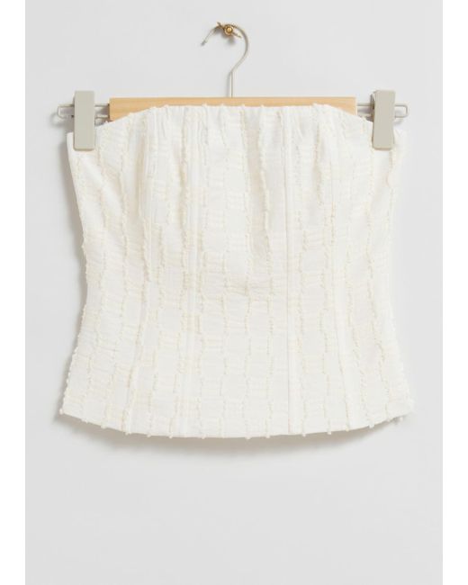 & Other Stories White Corset Top