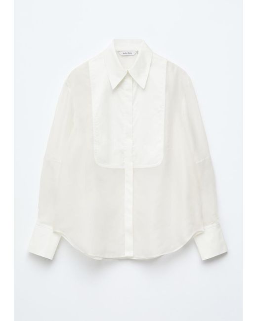 & Other Stories White Silk Dress Shirt