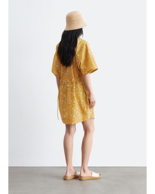& Other Stories White Cotton Mini Dress