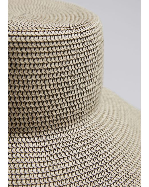& Other Stories Black Woven Straw Hat
