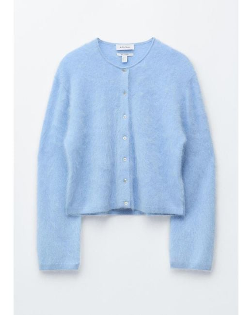 & Other Stories Blue Knitted Cashmere Cardigan