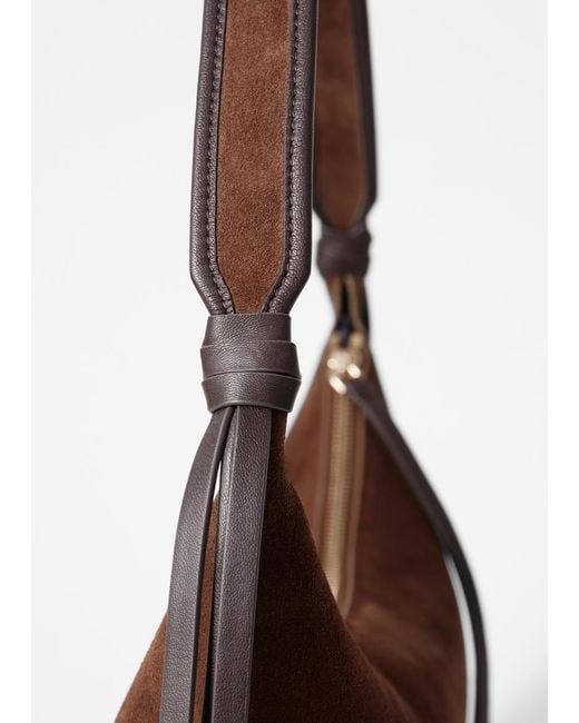& Other Stories Brown Fringed Tote Bag