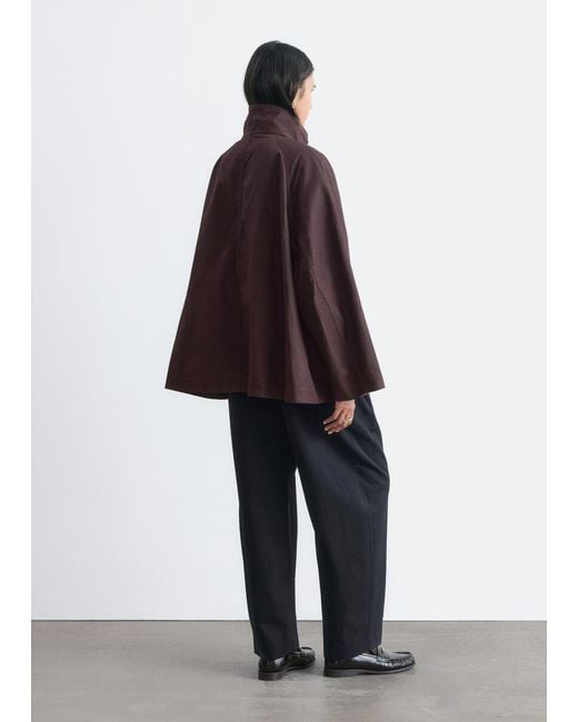 & Other Stories Brown Corduroy-Collar Jacket