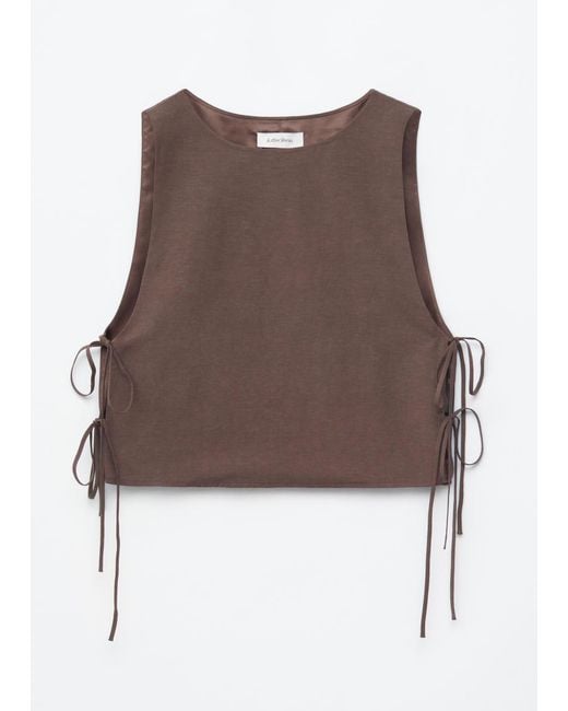 & Other Stories Brown Woven Bib Collar