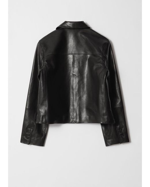 & Other Stories Black Patch-Pocket Jacket