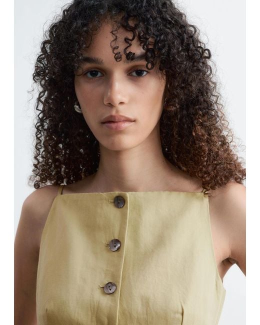& Other Stories Natural Tailored Vest Top