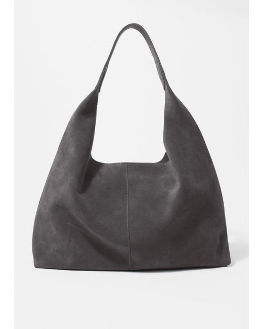 Grand Sac Cabas En Daim & Other Stories en coloris Black