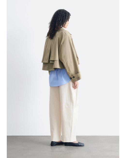 & Other Stories White Cropped Jacket