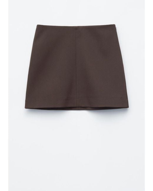 & Other Stories Brown A-Line Mini Skirt