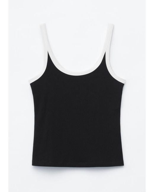 & Other Stories White Scoop-Neck Tank Top