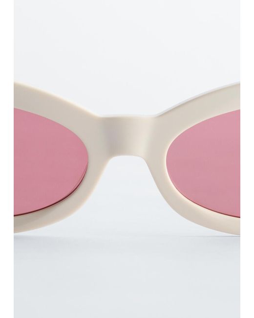 & Other Stories Pink Oval Cat-Eye Sunglasses