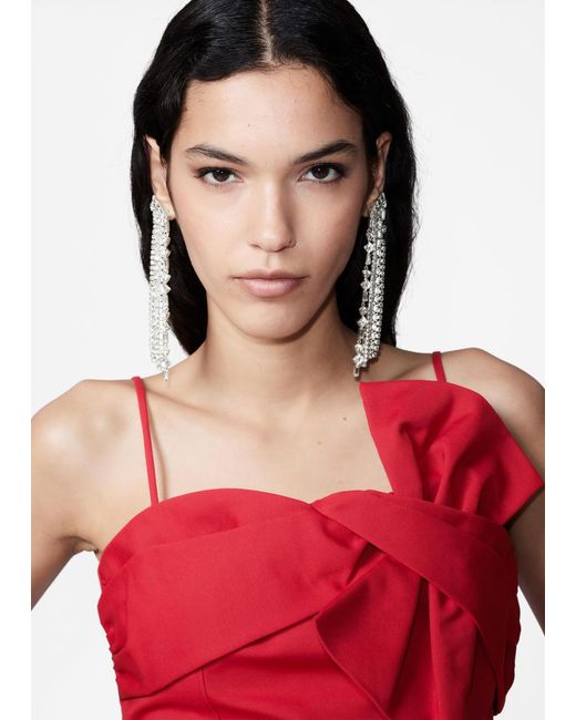 Boucles D'Oreilles À Strass D'Exception & Other Stories en coloris Red