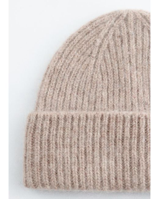 & Other Stories Natural Wool Blend Beanie