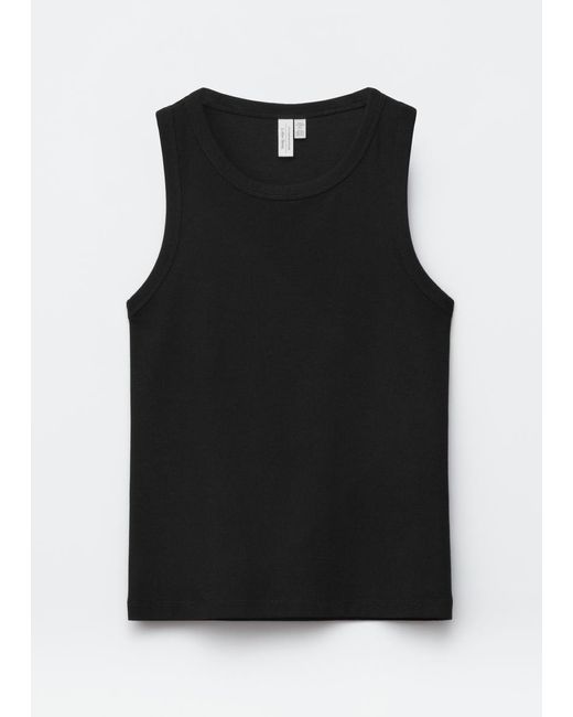 & Other Stories Black Fitted Tank Top