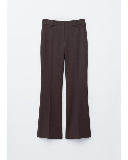& Other Stories White Flared Press-Crease Trousers