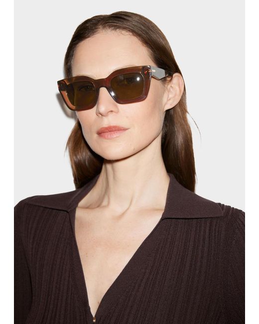 Bobroff Brown Acetate Sunglasses