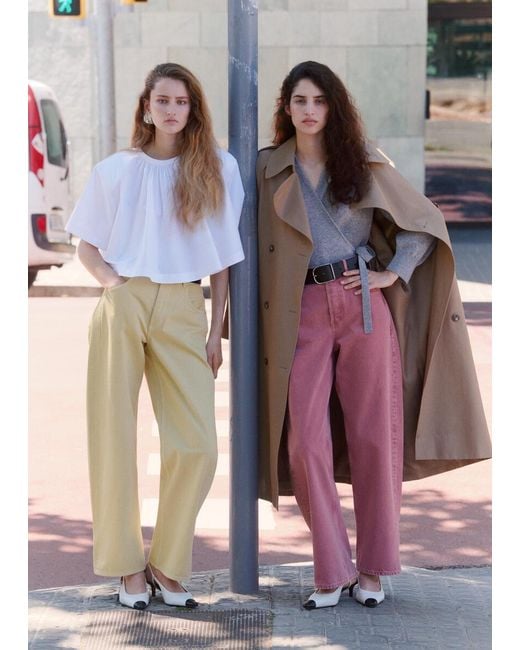 & Other Stories Natural Barrel-Leg Jeans