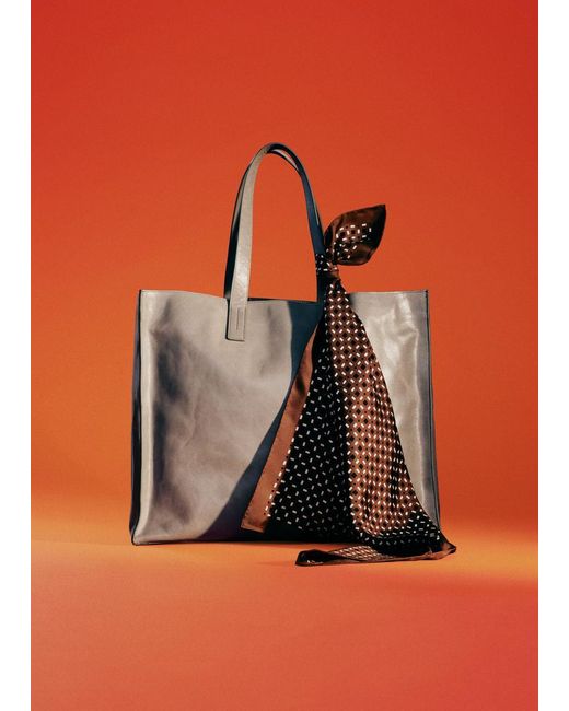 & Other Stories Natural Leather Tote Bag