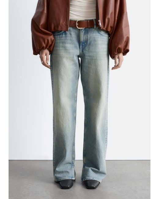 & Other Stories White Straight-Leg Jeans