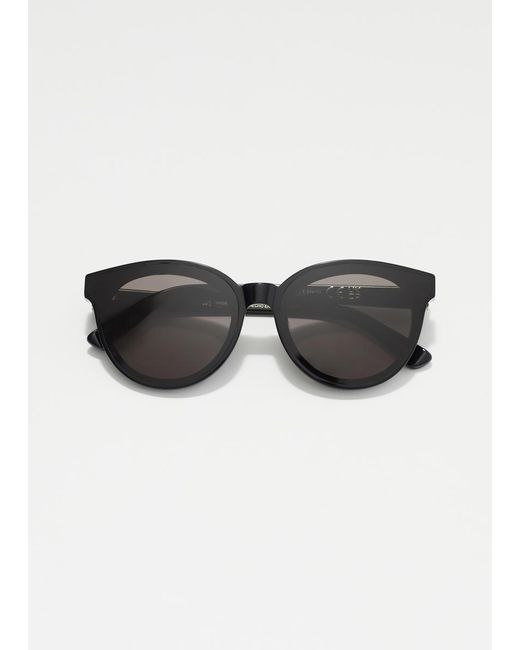 Lunettes De Soleil À Monture Ronde En Acétate & Other Stories en coloris Black