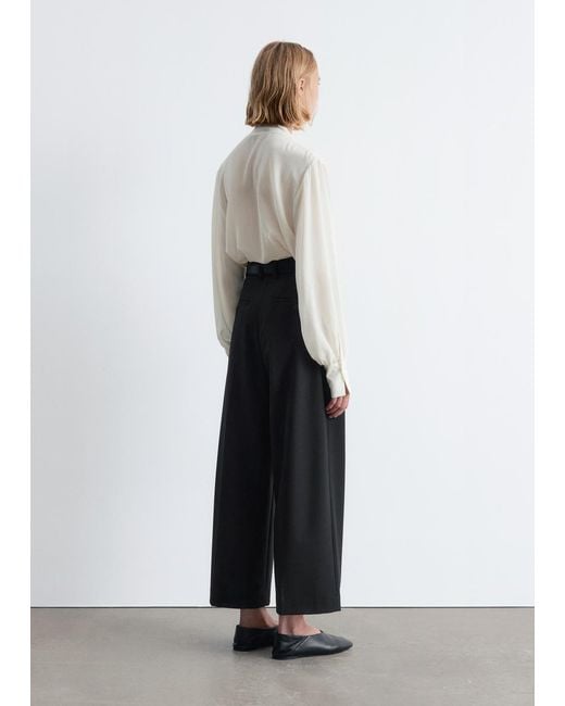 & Other Stories White Tailored Press-Crease Trousers