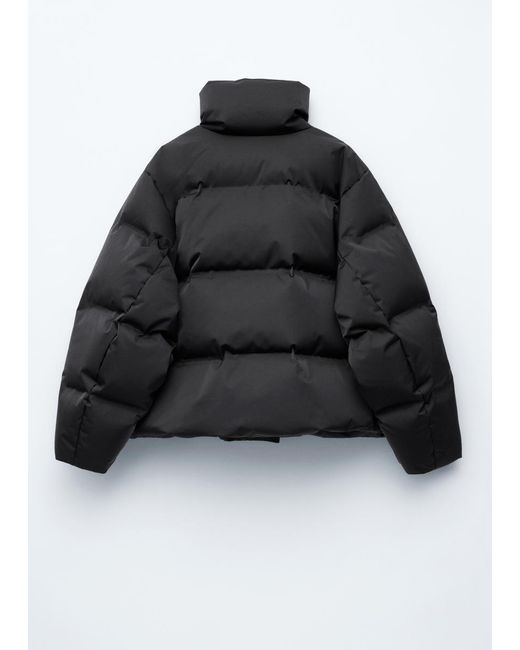 & Other Stories Black Down Puffer Jacket