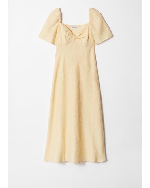 Robe Midi En Lin & Other Stories en coloris Natural