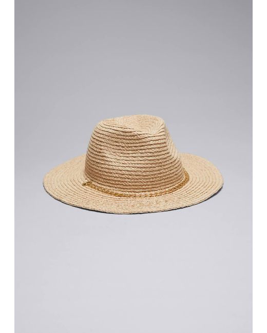 Other Stories Embellished Straw Hat in White Lyst UK