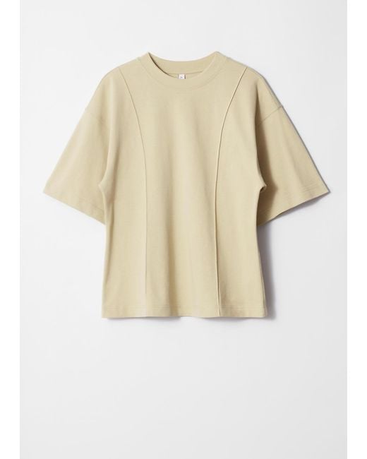 & Other Stories Natural Strukturiertes T-Shirt