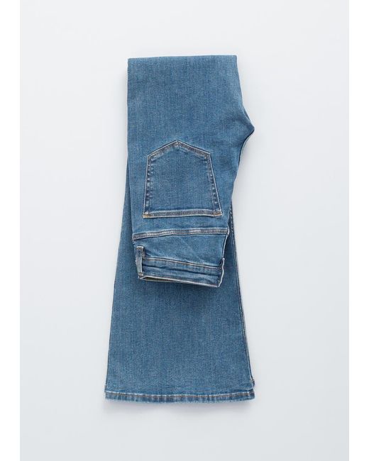 & Other Stories Blue Slim Low-Rise Bootcut Jeans