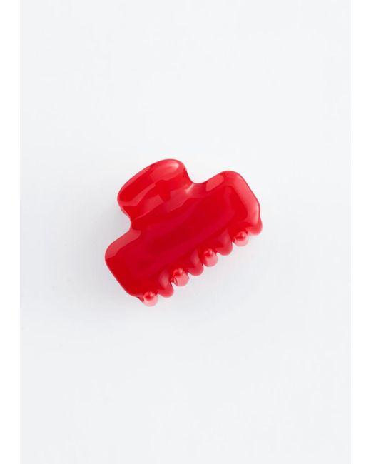& Other Stories Red Mini Hair Claw