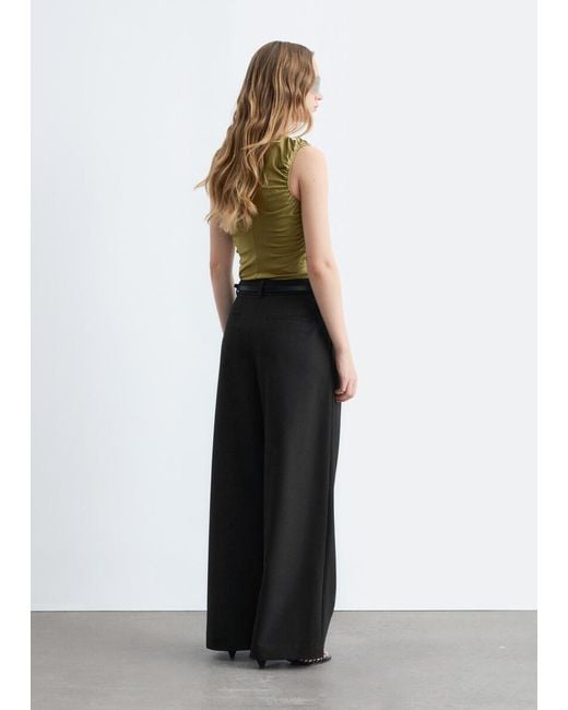 & Other Stories Blue Wool-Blend Tailored Trousers