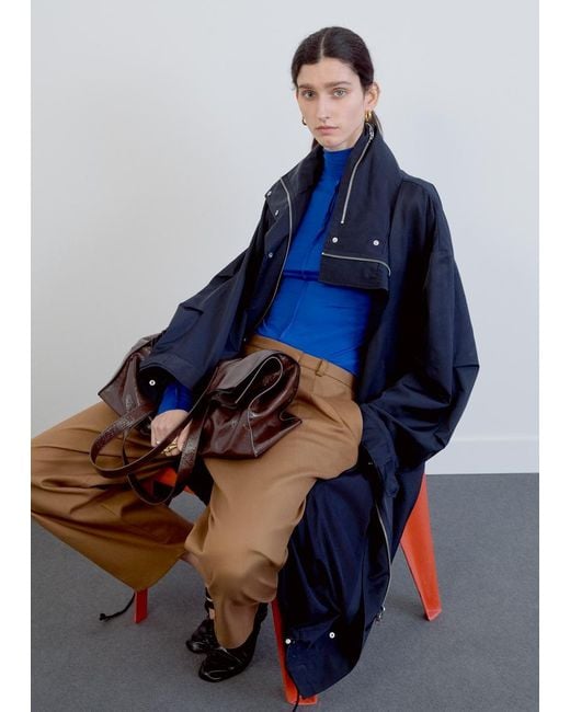 & Other Stories Green Barrel-Leg Trousers