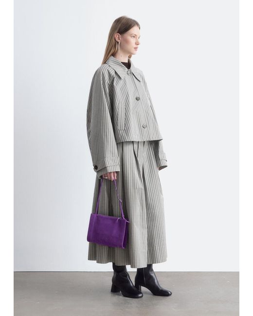 & Other Stories Gray Cropped Jacket