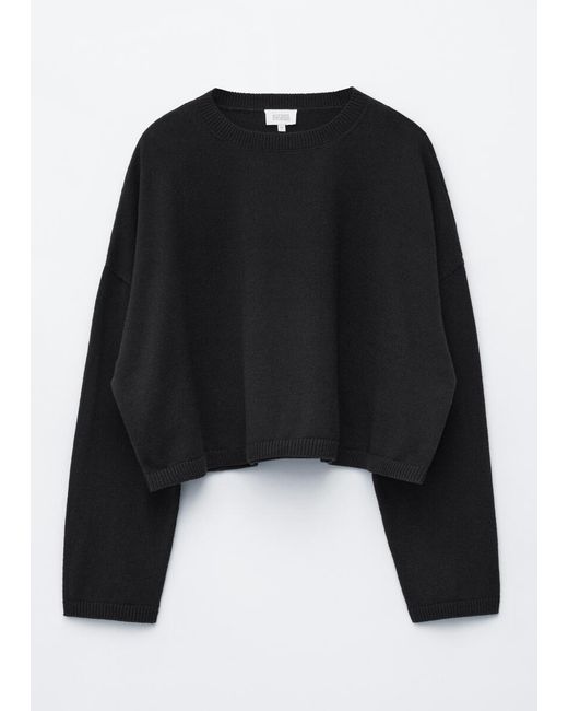 & Other Stories Black Cotton Jumper