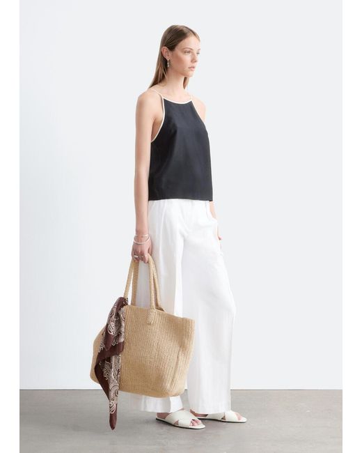 & Other Stories White Silk Tank Top