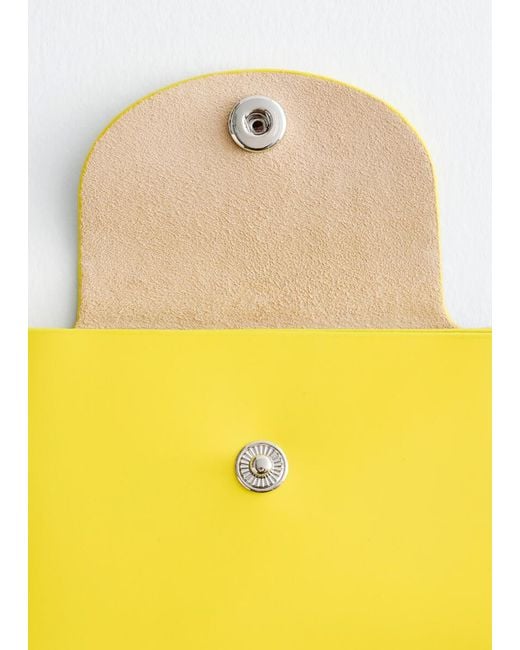 & Other Stories Yellow Small Card Holder